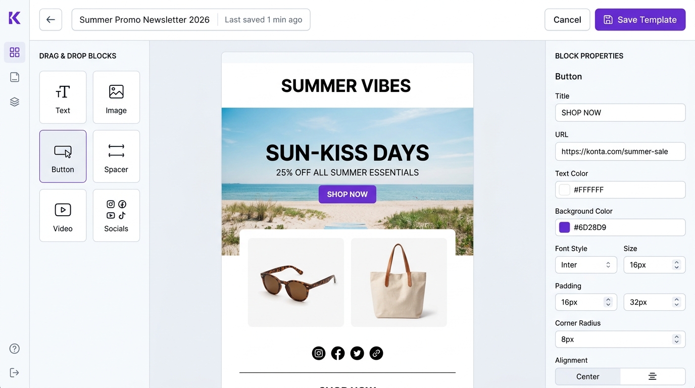 Email Editor Kontacta